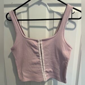 Abercrombie & Fitch Pink Ribbed Top